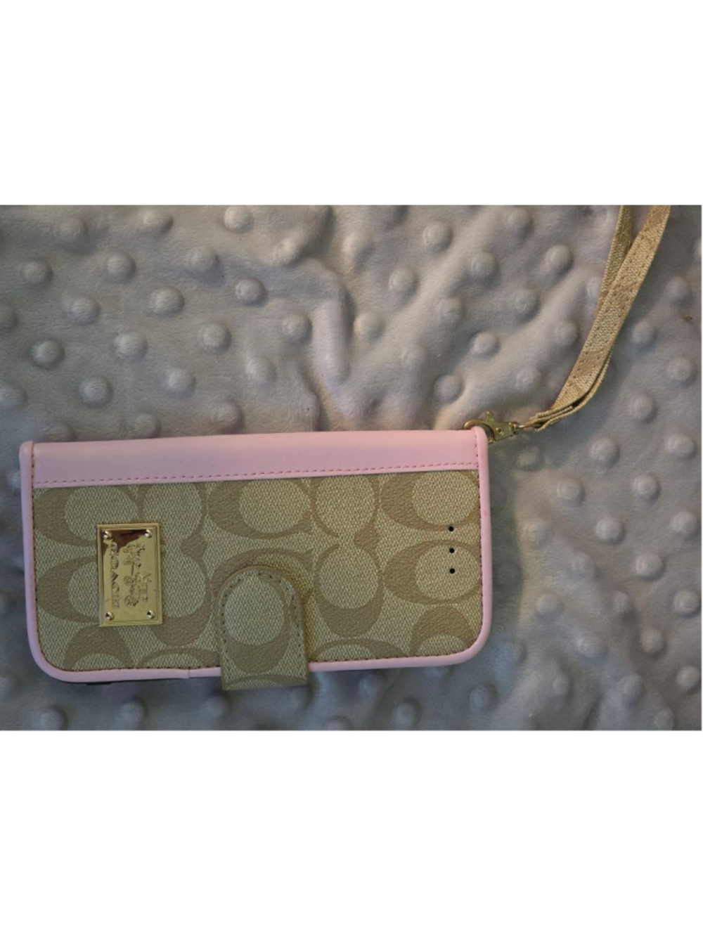 Women's Coach Beige Pink Signature iPhone 11 pro max Case
